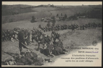 Bataille de la Somme. Roye. L'infanterie française réoccupe des positions allemandes après les en avoir délogés.