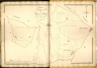 Section F, feuille n°3 et section G, feuille n°2 (en une seule feuille) : copie modifiée du plan napoléonien.