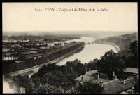 Lyon. Confluence du Rhône et de la Saône.