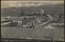 Lyon. Exposition internationale de Lyon 1914. Rue de Nancy - Grand Hall - Village sénégalais et les attractions.