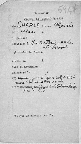 CHERLE Maurice