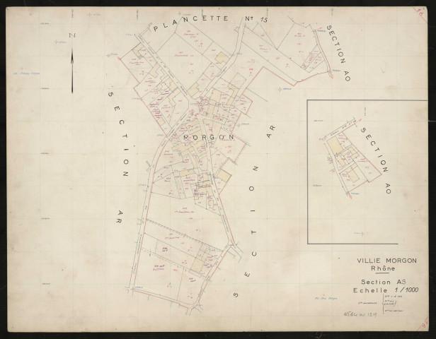 Sections AS, AO : planchette n°16.