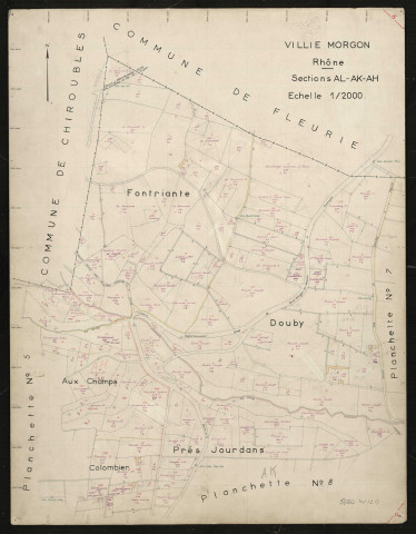 Sections AK, AH, AL : planchette n°6.