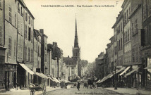 Villefranche-sur-Saône. Rue Nationale. Porte de Belleville.