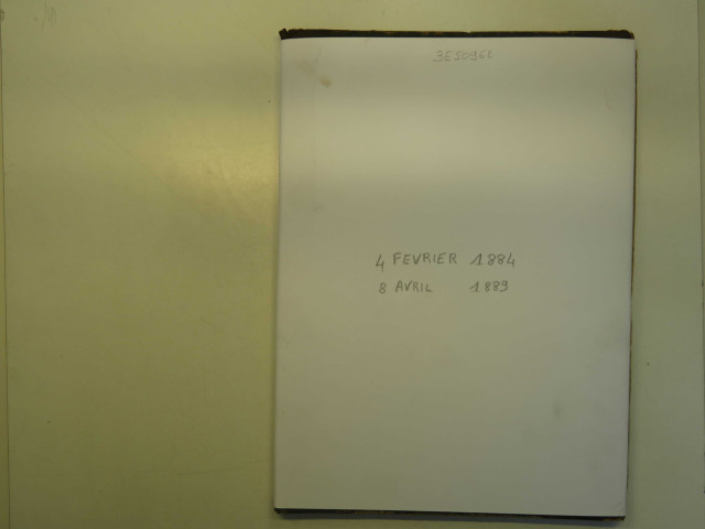 4 février 1884-8 avril 1889