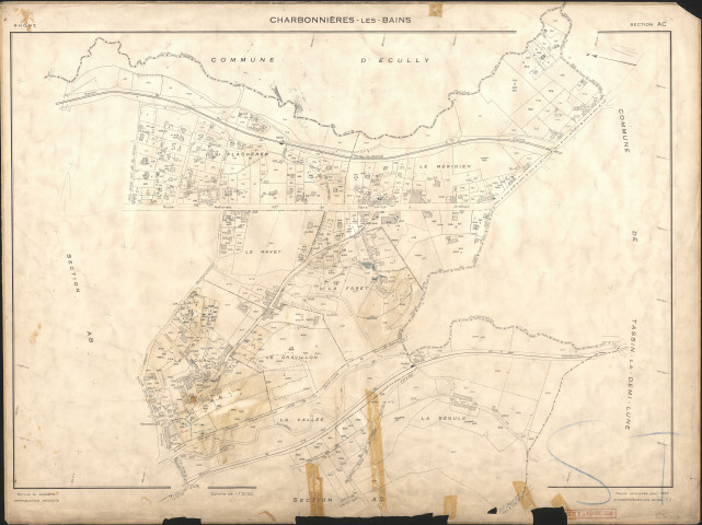 Section AC. Feuille renouvelée pour 1957.