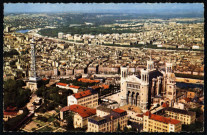 Lyon. Fourvière, vue aérienne.