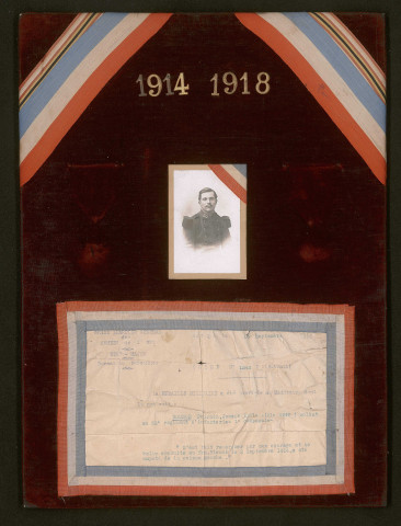 Auguste Robert, carrière militaire dans le 372e régiment d'infanterie.