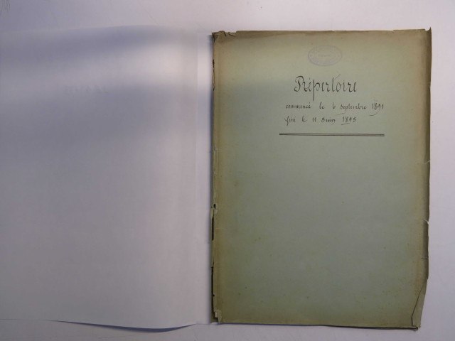 6 septembre 1891-11 juin 1895