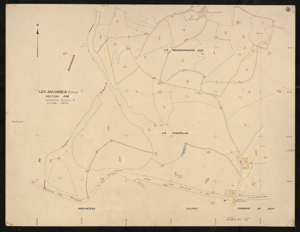 Section AM (ancienne section A) : planchette n°15.