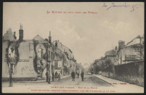 Rue de la Bolle. Quartier entier incendié volontairement par les Allemands le 27 août.