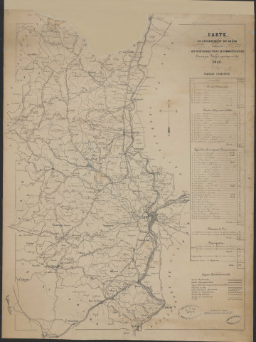 Cartes du département du Rhône.