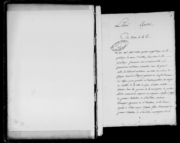 Interrogatoires (vendémiaire-frimaire an II).