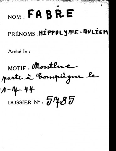 FABRE Hippolyte Julien