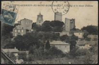 Saint-Germain-au-Mont-d'Or. L'église et le vieux château.
