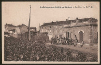 Saint-Etienne-des-Oullières. La gare du C.F.B.