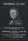 Bibliothèque municipale de la Part-Dieu à Lyon. Exposition "Stendahl (1783-1983)" (20 avril-14 mai 1983).