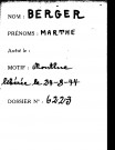 BERGER Marthe
