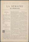 La semaine des constructeurs - 9e année - n° 15 (octobre 1894).