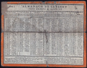 Almanach de cabinet pour l'an 1809.