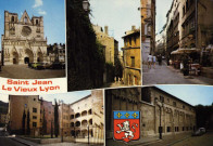 Lyon. Saint-Jean. Le Vieux-Lyon. Vues multiples en mosaïque.