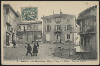 Saint-Cyr-au-Mont-d'Or. Place de la mairie et école de garçons.