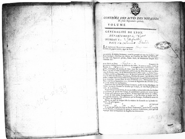 6 avril 1775-3 janvier 1777.