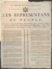 Les représentants du Peuple, envoyés dans la Commune-Affranchie, pour y assurer le bonheur du Peuple avec le triomphe de la République, dans tous les départements environnants, et près l'Armée des Alpes (15 Nivôse an II).