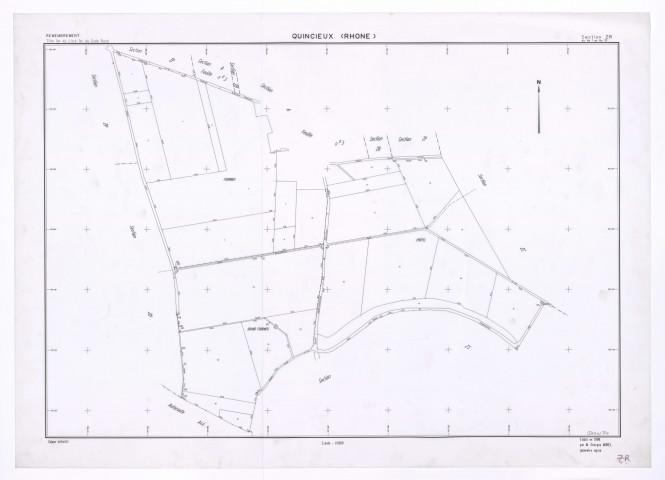 Section ZR. Plan établi en 1989.