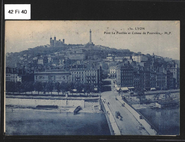 Vue avec le coteau de Fourvière.