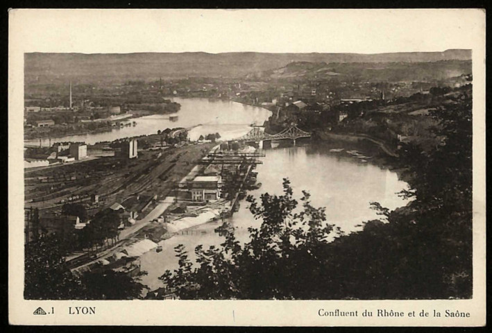 Lyon. Confluent du Rhône et de la Saône.