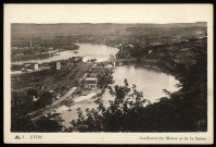 Lyon. Confluent du Rhône et de la Saône.