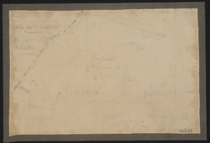Plans de terres pour la vente Chatelet (février 1849).