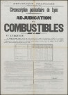Circonscription pénitentiaire de Lyon. Adjudication de combustibles (7 mars 1936).