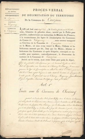 Courzieux, 2 décembre 1823.
