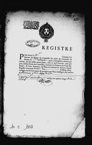 25 janvier 1699-30 septembre 1700.