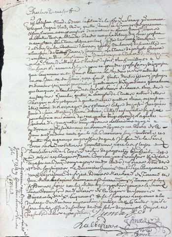 Janvier – 24 novembre 1749