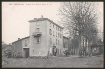 Lozanne. Avenue de la gare et route de Lyon.