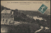 Saint-Rambert-l'Ile-Barbe. Vallée de la Saône. Vue prise du Vernay.