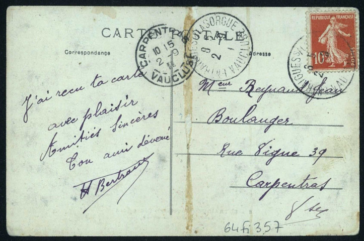 Cours Nord et route départementale.