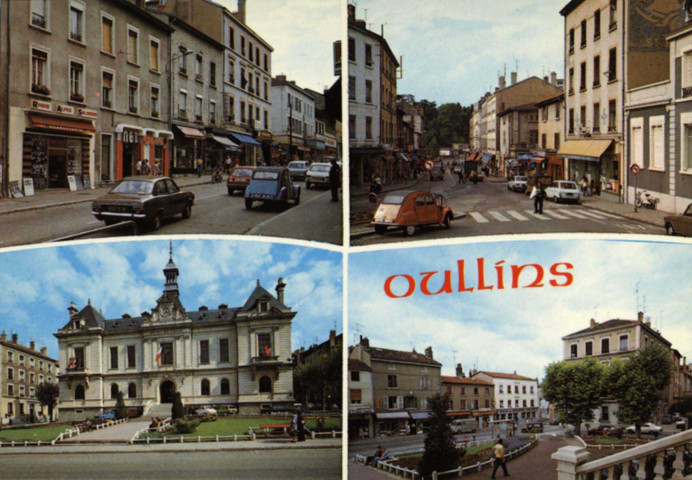 Oullins. Vues multiples en mosaïque.