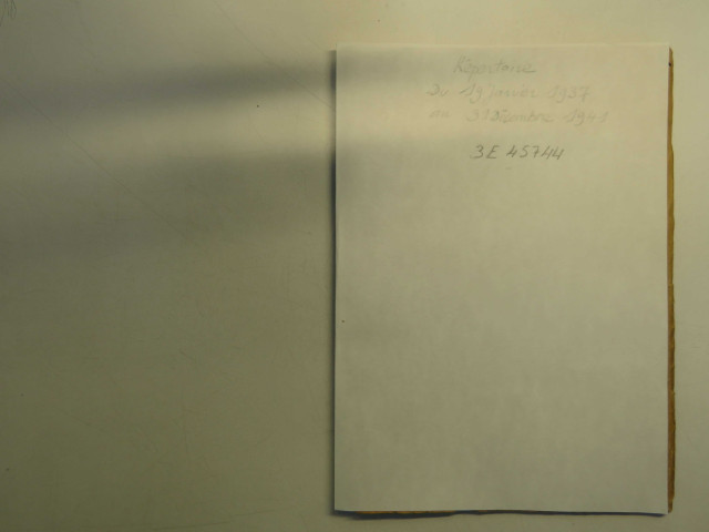 19 janvier 1937-31 décembre 1941