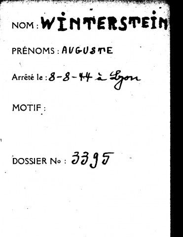 WINTERSTEIN Auguste