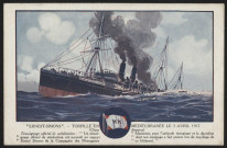 « Ernest-Simons. Torpillé en Méditerranée le 3 avril 1917 ».