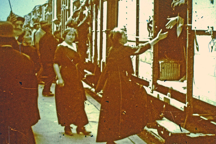 Gare de l'Est, les mobilisés.