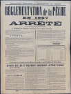 Réglementation de la pêche en 1907. Arrêté préfectoral (18 octobre 1906).