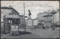 Statue de Lafayette et vieille tour Panessac.