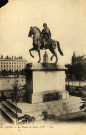 Lyon. La statue équestre de Louis XIV.