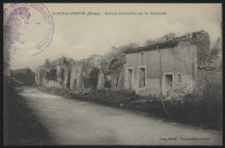 Koeur-la-Grande. Maisons bombardées par les Allemands.