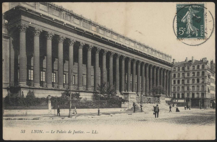 Lyon. Le palais de Justice.